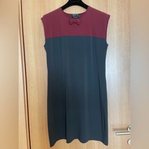 Agnes B - burgundy and navy dress - size 3